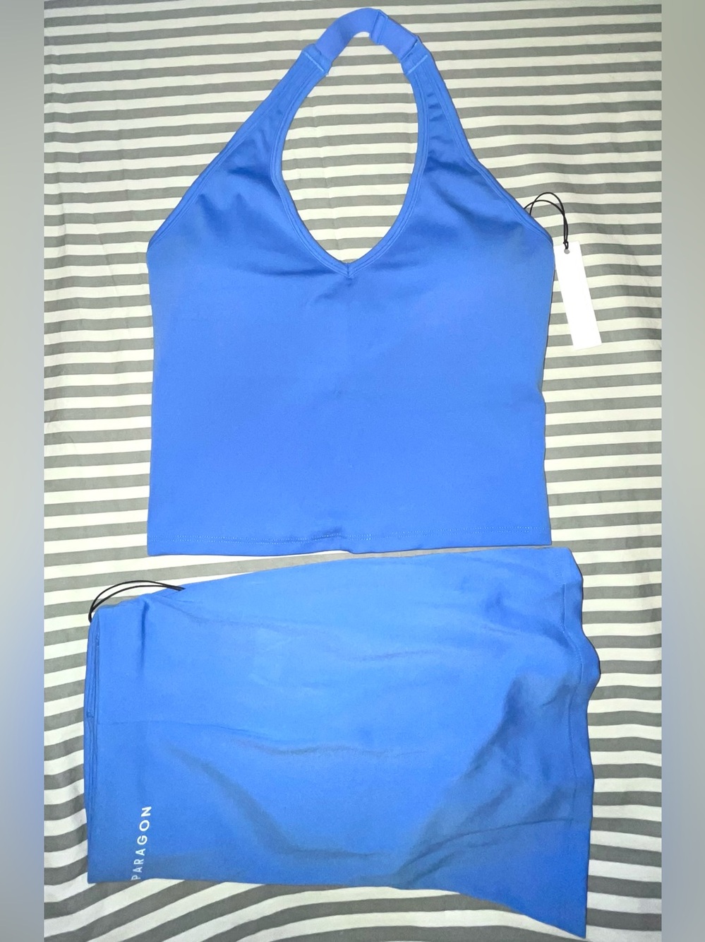 Paragon Fitwear Reluna Max Out Bra + Ace Mid-Rise Mini Skort in Swole Sz M